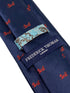 navy mens tie with chinese red dragon national symbol